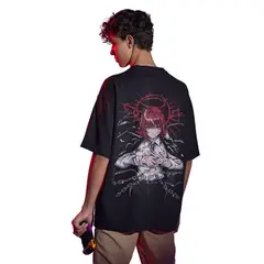 GENERICO - Polo oversize streetwear de Chainsaw man - ECLIPSE