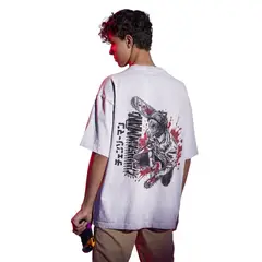 GENERICO - Polo oversize streetwear de Chainsaw man - ECLIPSE