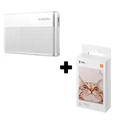 XIAOMI - Combo Instant Photo Printer 1S + Paper Printer