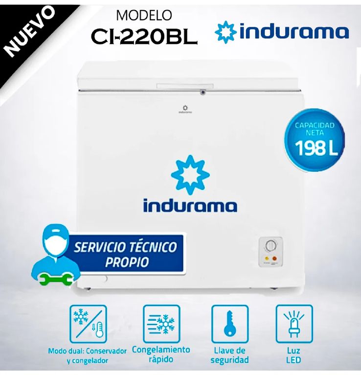 Congeladora 198L CI-220BL Defrost Horizontal - Blanca