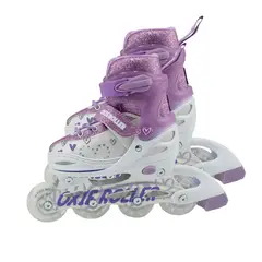 OXIEPRO - Patines lineal oxie roller ajustable S 31-34 oxie pro morado blanco