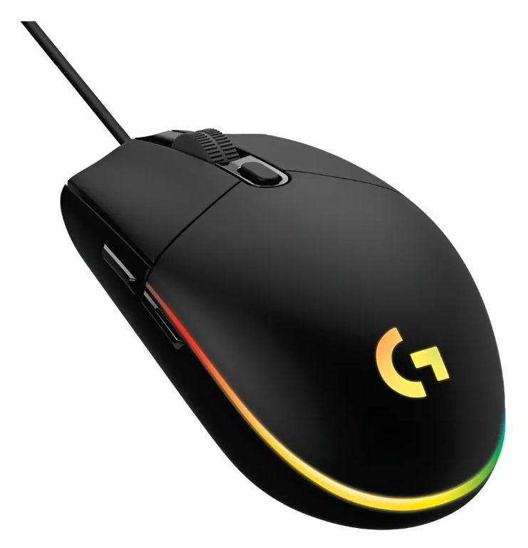 Mouse G203 RGB Lightsync 8000 DPI Negro USB