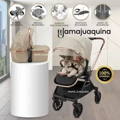 Baby - Coche Moisés Travel System «HELEN DUO» con Sistema Adaptable Beige