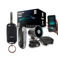 GENERICO - Alarma flip Oz de largo alcance, con Bluetooth, universal tipo kia