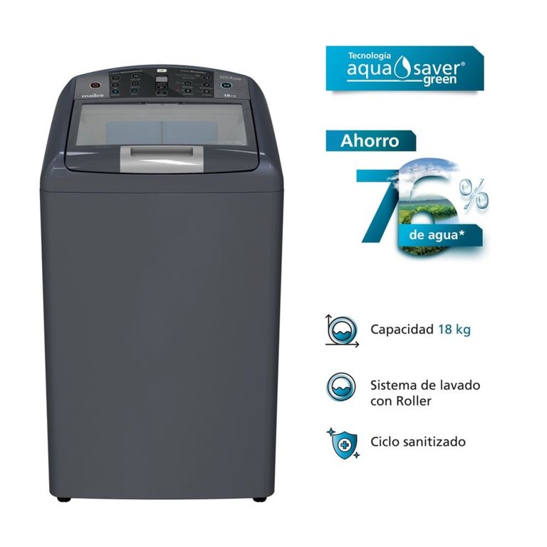 LAVADORA 18KG LMA48100WDBB0 DIAMOND GREY