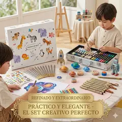 GENERICO - Set de Arte de 50 Piezas Dibujo Pintura Para niños Blanco