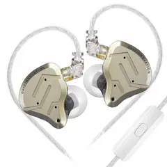 KZ - Auriculares intrauditivos metálicos ZSN PRO 2 con controlador híbrido graves y cancelación