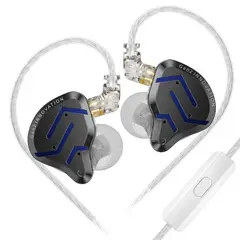 KZ - Auriculares intrauditivos metálicos ZSN PRO 2 con controlador híbrido graves y cancelación