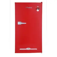 LIBERO - Frigobar Retro LFB-90R 91L - Rojo