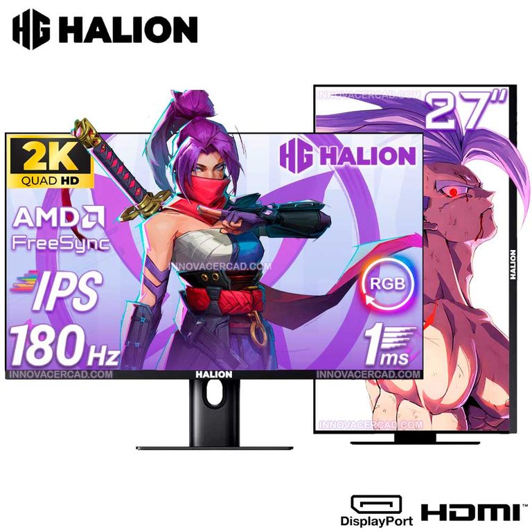 Monitor Gaming 27 IPS, QHD (2560 x 1440) 180HZ, 1ms, FreeSync Pivot