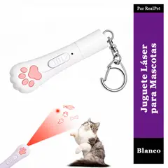 GENERICO - Láser Juguete Interactivo para Gato y Perro Blanco
