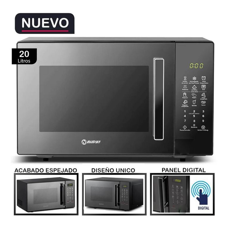 Horno microondas 21 Litros HMM-21N NEGRO