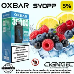 GENERICO - VAPER SEMIRECARGABLE OXBAR SVOPP KIT 35K - BLUE RAZZ LEMON