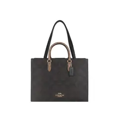 COACH - Cartera Tote Mujer Maggie Café