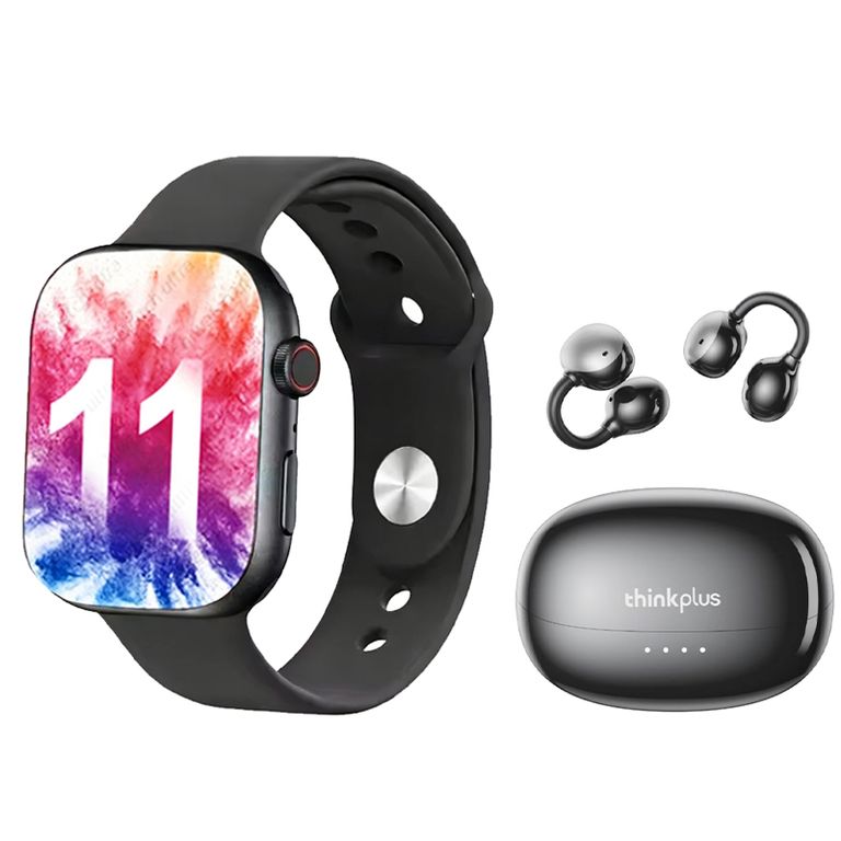 Audífonos LK6 Bluetooth y S11 Reloj inteligente