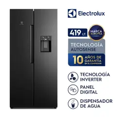 Electrolux - Refrigeradora ERS45F2P5EB Side by Side 419 L Negro