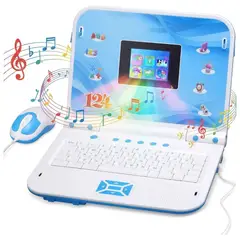 GENERICO - Mini Laptop Computadora de Juguete para Niños para Aprendizaje Didáctica Educativa Español Inglés