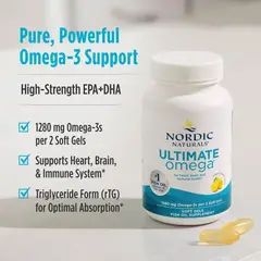 GENERICO - Nordic Naturals Ultimate Omega sabor a limón,1280 mg de omega-3 90 Capsulas