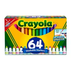 CRAYOLA - Marcadores lavables - surtidos x64 und