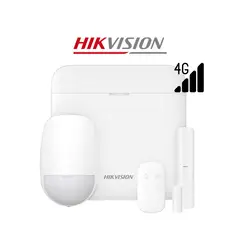 HIKVISION - Kit Antirrobo AX PRO DS-PWA48-KIT-WBLA 4G 48 Zonas Panel Sensor PIR Contacto Control