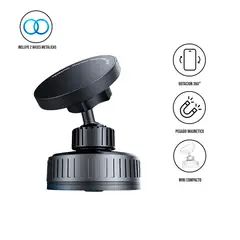 TRANYOO - Soporte Celular Auto T-Z23 Rotación 360° Negro