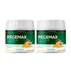 BIO NUTRITION FORMULATOR - Regemax Proteína de Caracol con Boswellia y Cúrcuma Pack Doble Suplemento Energía y Estabilidad 600g