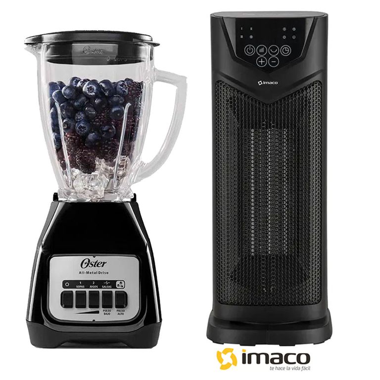 Combo Termoventilador ITC2000 + Licuadora Oster 550 W