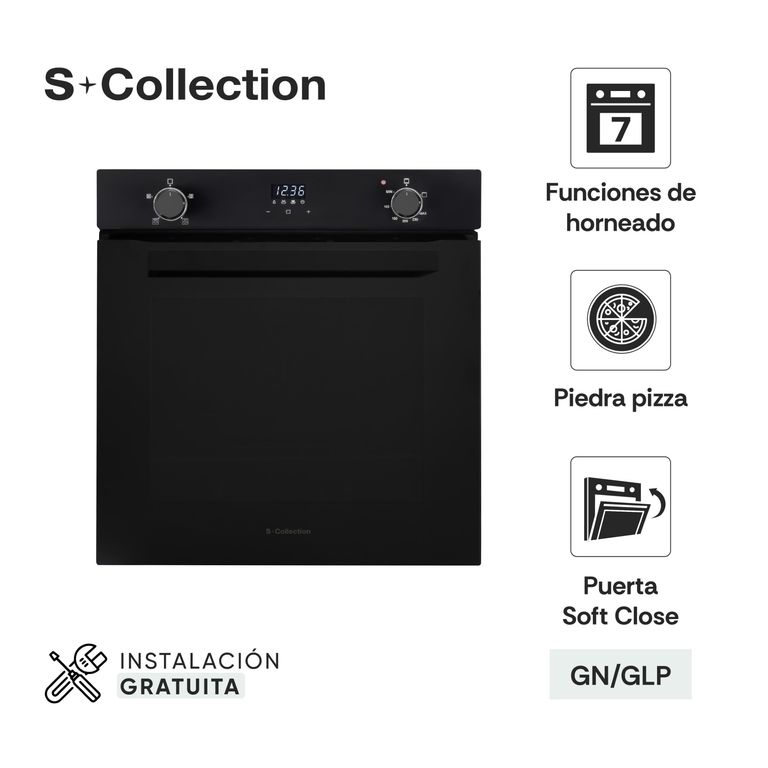 Horno Empotrable Pure Black DG1 Pizza 73L