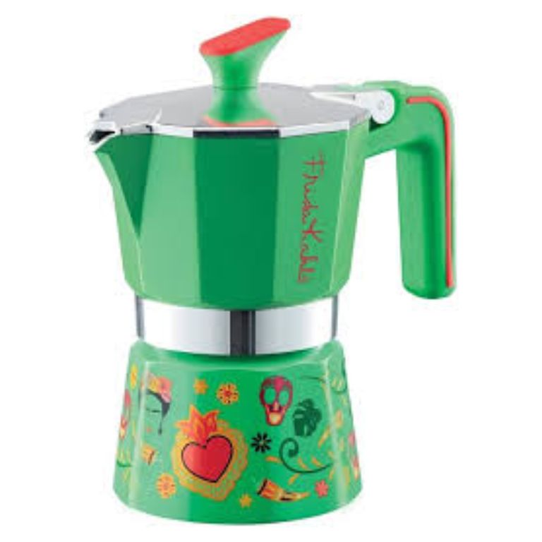 Cafetera Italiana Frida Kahlo Verde 1tz -