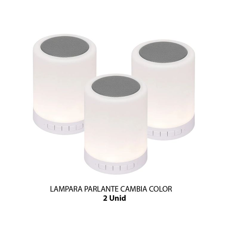 Lámpara Parlante LED Bluetooth Cambia Color 3und