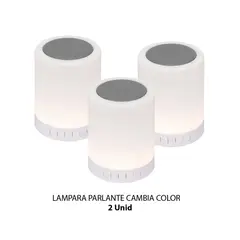 GENERICO - Lámpara Parlante LED Bluetooth Cambia Color 3und