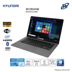 HYUNDAI - LAPTOP HYBOOK HT14CC4S02 INTEL CELERON N4000 8GB RAM 256GB SSD INTEL UHD 14 HD FD
