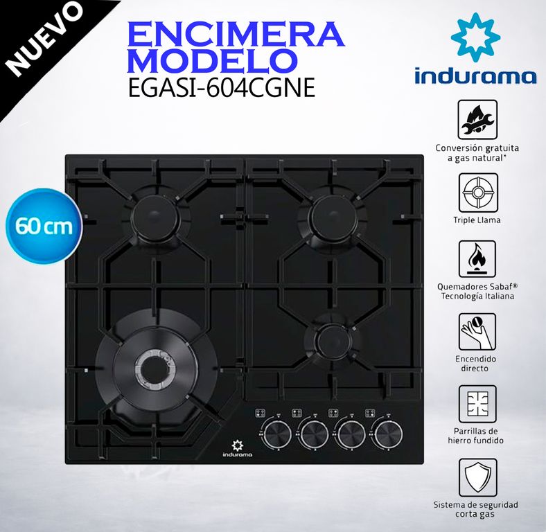 Encimera A Gas EGASI-604CGNE
