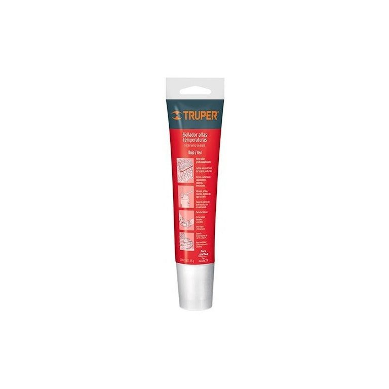 Silicona Sellador Altas Temperaturas Rojo -