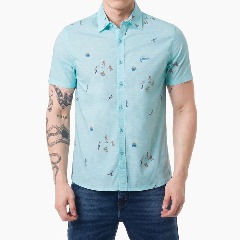 Camisa Moda Skillx Popelina Stretch Hombre
