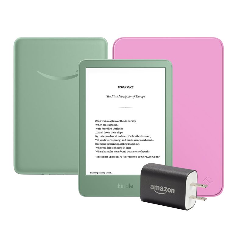 Kindle 11° Gen 2024 (16gb) Matcha+ Funda + Cargador 9w