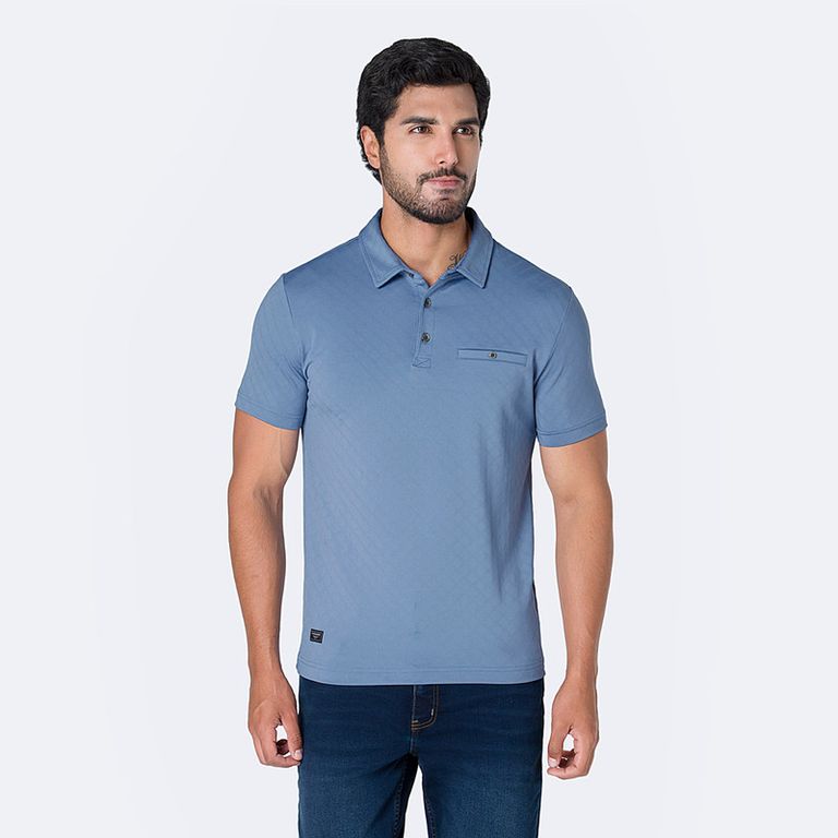 Polo Box Moda Cemal Jersey Jacquard Hombre