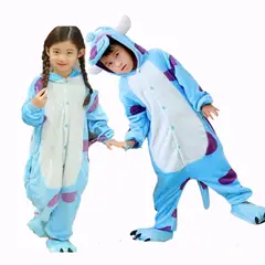 GENERICO - Pijama Monster Sully Niños Enterizo - Tallas 4 hasta 14