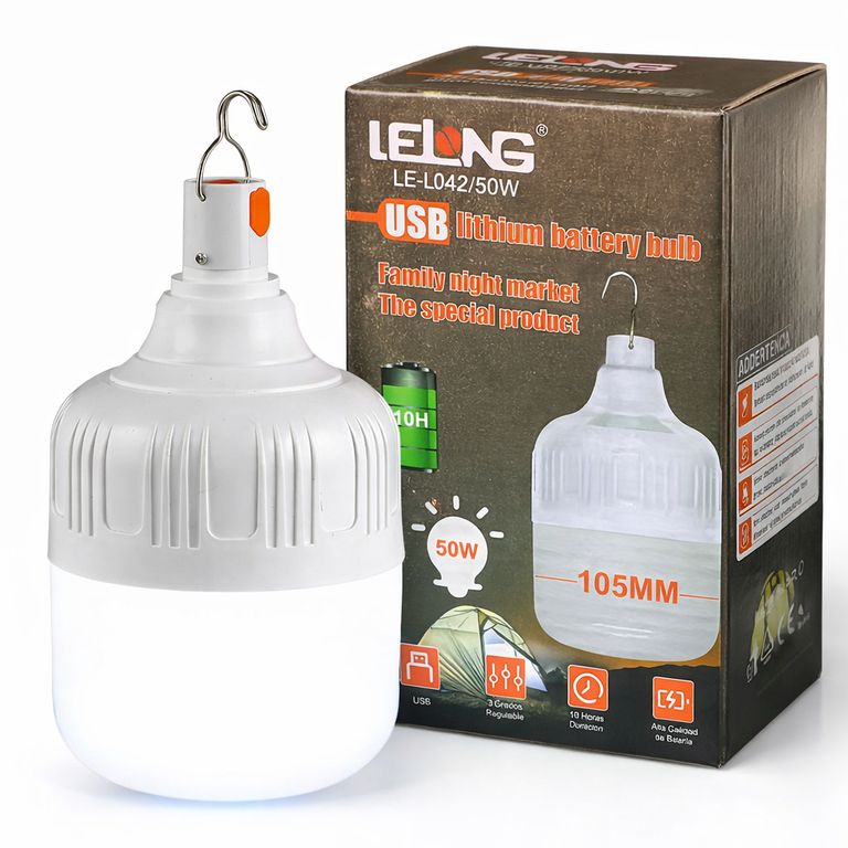 Foco Led Portátil 10 Hrs Recargable 50W