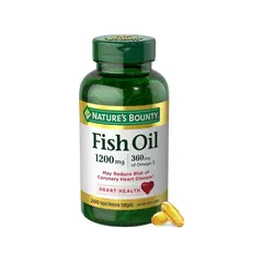 NATURAL BALANCE - Nature's Bounty Fish Oil 1200 mg - 360 mg de Omega-3 - 200 cápsulas blandas