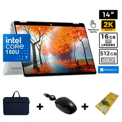 HP - Laptop OmniBook 5 Flip 14-FP0023DX Intel Core 7 150U 16GB RAM 512GB SSD 14" 2K