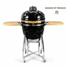 GENERICO - Kamado Diamond 18″ Parrilla en color Negro con Accesorios