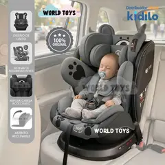 Baby - Silla de Auto para bebés Kidilo «COCO» Giratoria 360° Gray