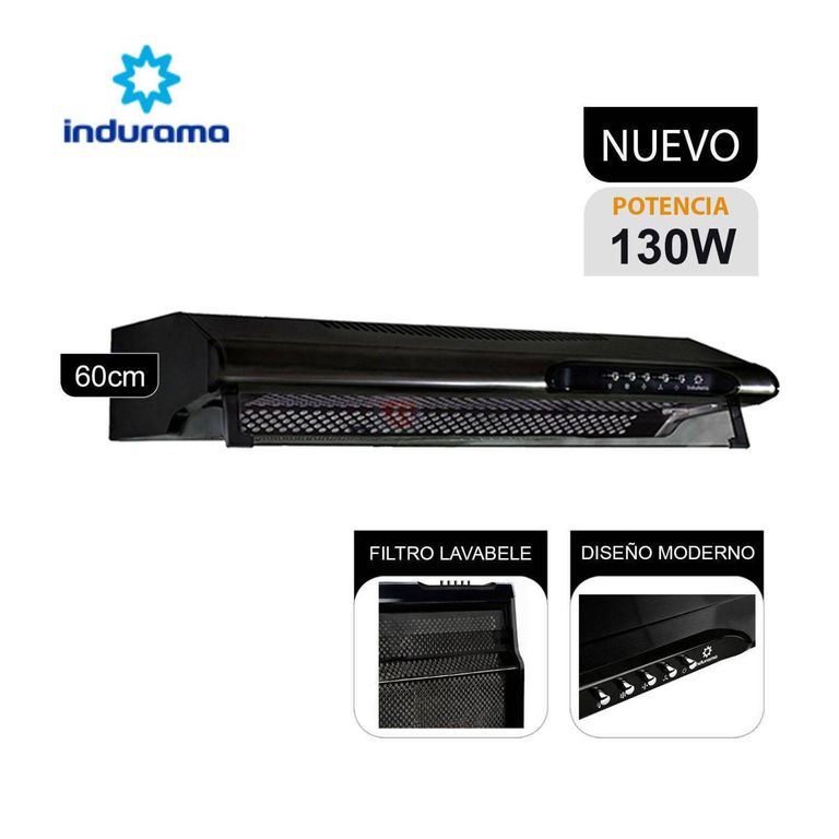 Campana Extractora 3 Velocidades CEI-602NE