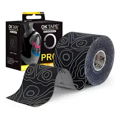 GENERIC - Ok Tape Pro Kinesiotape, Venda Kinesiologica Negro y Negro