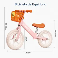Baby - Bicicleta balance o equilibrio para niña 18meses a 4 años sin pedales