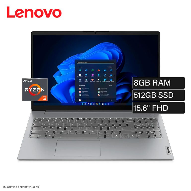 LAPTOP V15 G4 AMD RYZEN 3 7320U ( 82YU017LLM ) RAM 8GB DDR5 - SSD 512GB - 15.6" FHD TN