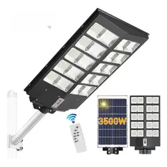 OEM - Reflector Solar 3500W WUBWA Luz Blanca Exterior IP65 con Panel Solar Integrado