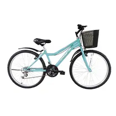 GENERICO - Bicicleta de Dama MTB Aro 26 Maydol con Canasta Amplia y 18 velocidades Color Verde