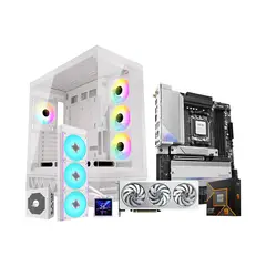 GIGABYTE - PC Gamer Aero White Ryzen 9 9900X RTX 5060 8GB 32GB RAM DDR5 1TB SSD Gen4